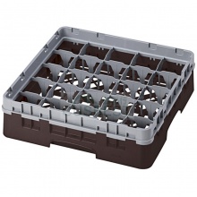 CAMBRO 25S318-167 90 mm - 25格高脚杯架(浅灰色/棕色)